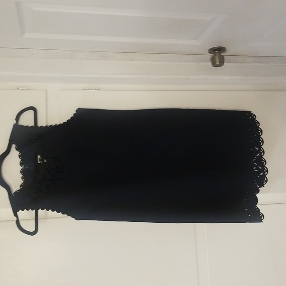 J Crew Scalloped Dress size 6 navy blue - Picture 1 of 11